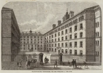 Peabody-Platz, Westminster, für die Wohnungen der Armen